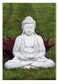 Bouddha assis Ht 50  cm beton (REF)