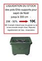 LIQUIDATION: Pied sapin 39/39 cm plastic vert Elho avec réserve d´eau