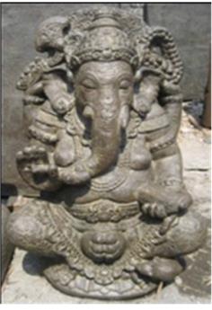 Ganesha Indien assis Ht 40 cm