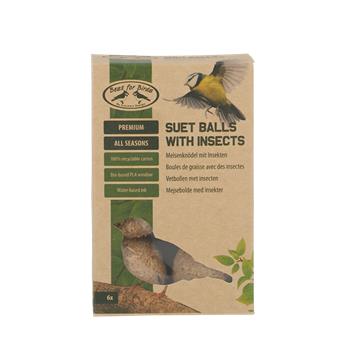 Boules de graisse avec graines Qualité Premuim insectes* 6 pc