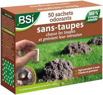 BSI Répulsif chasse les taupes 50 sachets